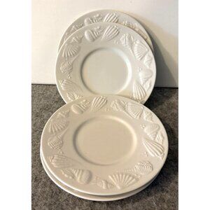 4 Lynn's China Seashore Design Saucers 6.25"  #2880